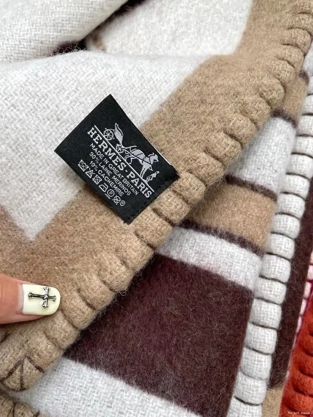 BLANKET HERMES WOOL THROW TATERSALE 0512